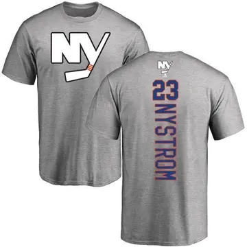 Men's Bob Nystrom New York Islanders Backer T-Shirt - Ash