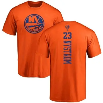 Men's Bob Nystrom New York Islanders One Color Backer T-Shirt - Orange