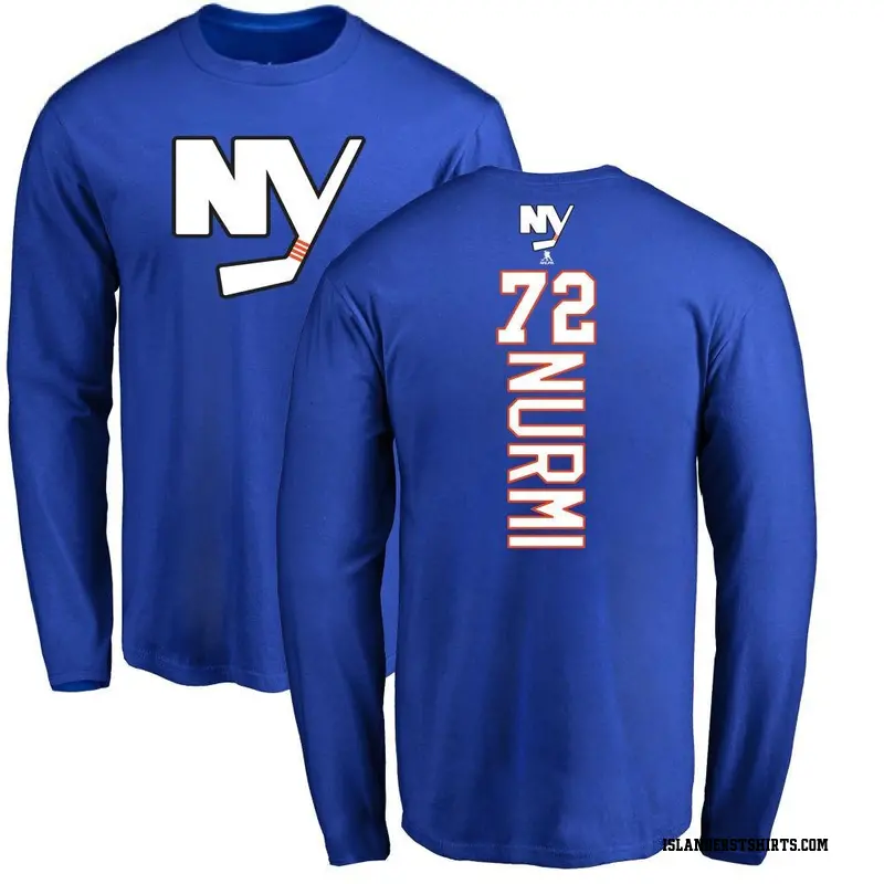 Men's Jesse Nurmi New York Islanders Backer Long Sleeve T-Shirt - Royal