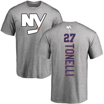 Men's John Tonelli New York Islanders Backer T-Shirt - Ash