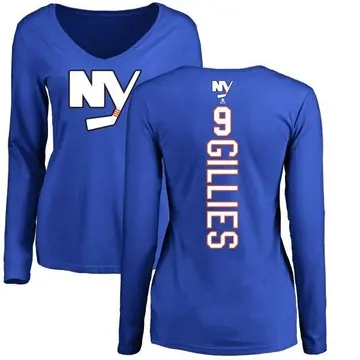 Women's Clark Gillies New York Islanders Backer Long Sleeve T-Shirt - Royal