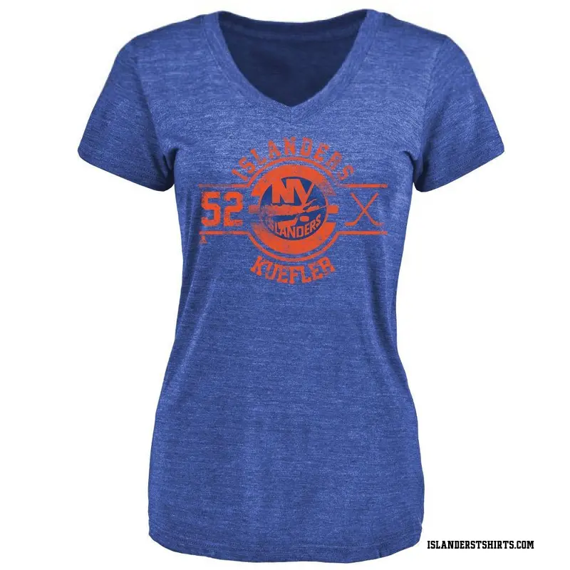 Women's Daylan Kuefler New York Islanders Insignia Tri-Blend T-Shirt - Royal