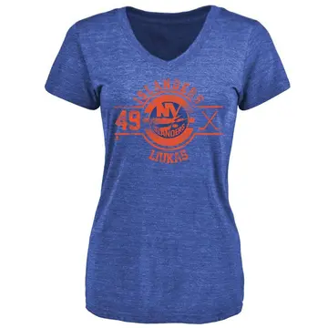 Women's Eetu Liukas New York Islanders Insignia Tri-Blend T-Shirt - Royal