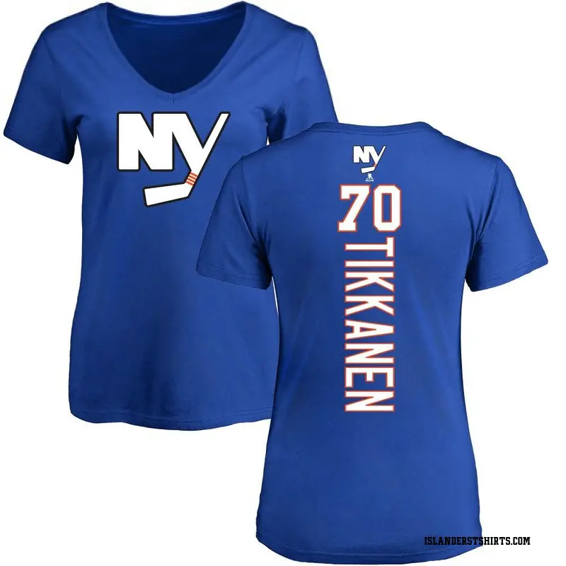 Women's Henrik Tikkanen New York Islanders Backer T-Shirt - Royal