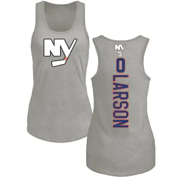 Women's Joey Larson New York Islanders Backer Tri-Blend Tank Top - Ash