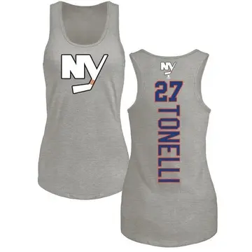 Women's John Tonelli New York Islanders Backer Tri-Blend Tank Top - Ash