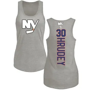Women's Kelly Hrudey New York Islanders Backer Tri-Blend Tank Top - Ash
