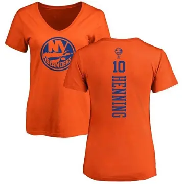 Women's Lorne Henning New York Islanders One Color Backer T-Shirt - Orange