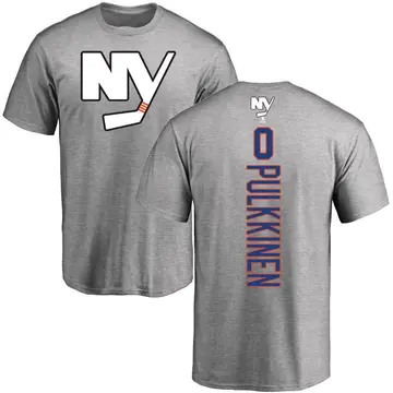 Youth Jesse Pulkkinen New York Islanders Backer T-Shirt - Ash