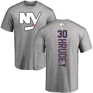 Youth Kelly Hrudey New York Islanders Backer T-Shirt - Ash
